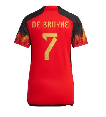 Lacne Ženy Futbalové dres Belgicko Kevin De Bruyne #7 MS 2022 Krátky Rukáv - Domáci